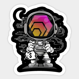 Astronaut HEX Coin To The Moon Crypto Token Cryptocurrency Wallet Birthday Gift For Men Women Kids Sticker